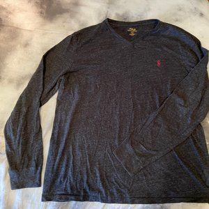 Polo Ralph Lauren Dark Grey Long-Sleeved T size L